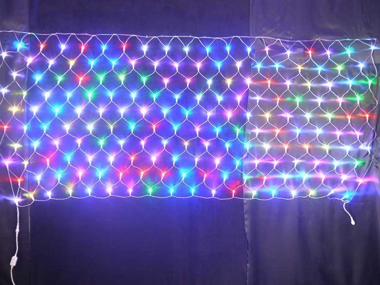 random colors led net lights