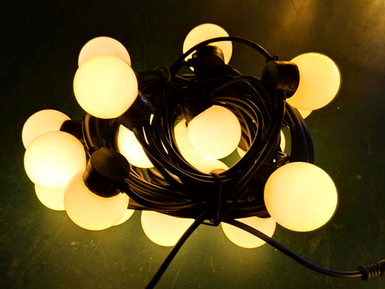 24v Rgb Led Ball String Lights For Outdoor Garden Lighting Project Use