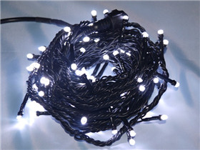 Christmas lights black wire