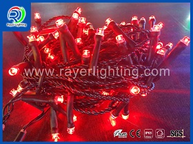 red color outdoor string lights